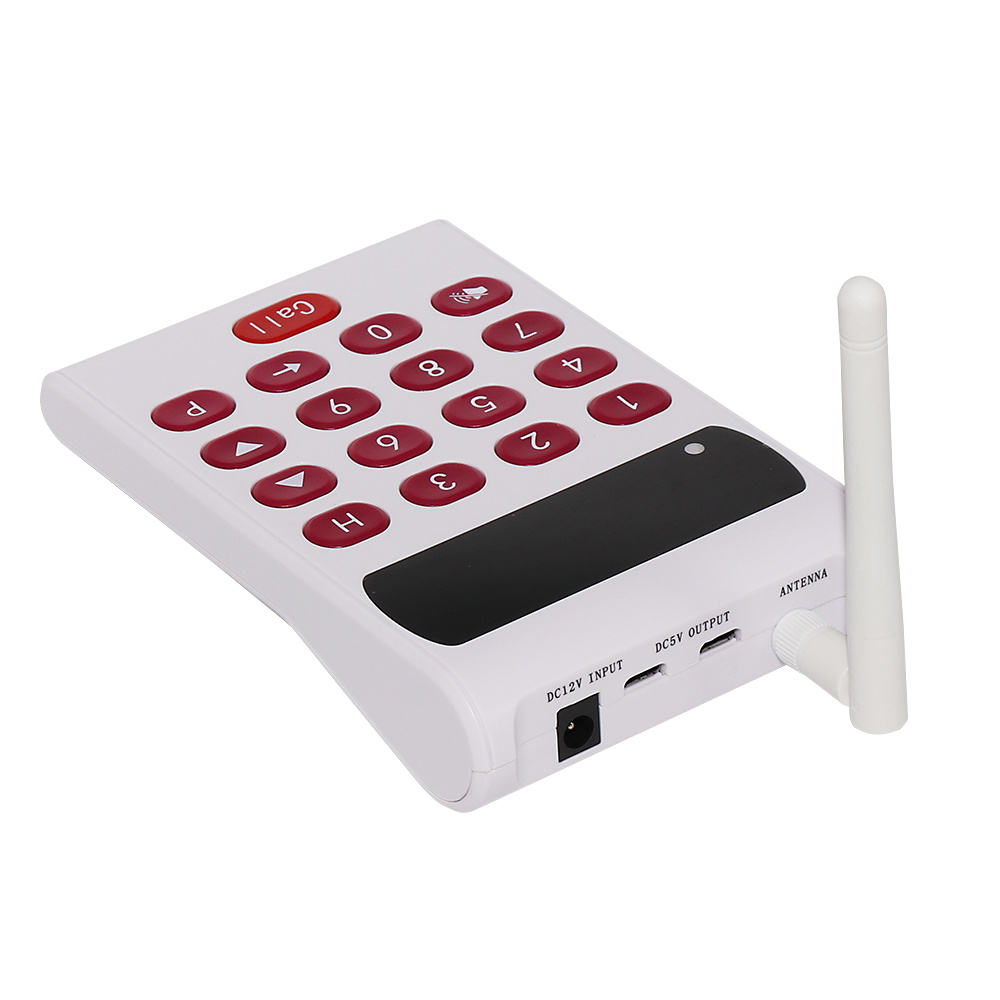 White Coaster Pager Call System Restaurant Pager Wireless Calling System for Restaurant