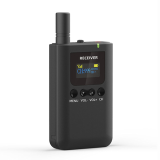 Whisper Wireless Radio Tour Guide System Transmitter and Receiver with Lanyard 9510T 9510R