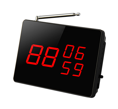 Wireless restaurant calling system number display screen receiver 3 number in 2 digits
